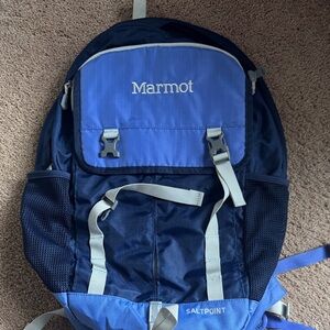 Marmot Salt Point Backpack in Blue and Gray